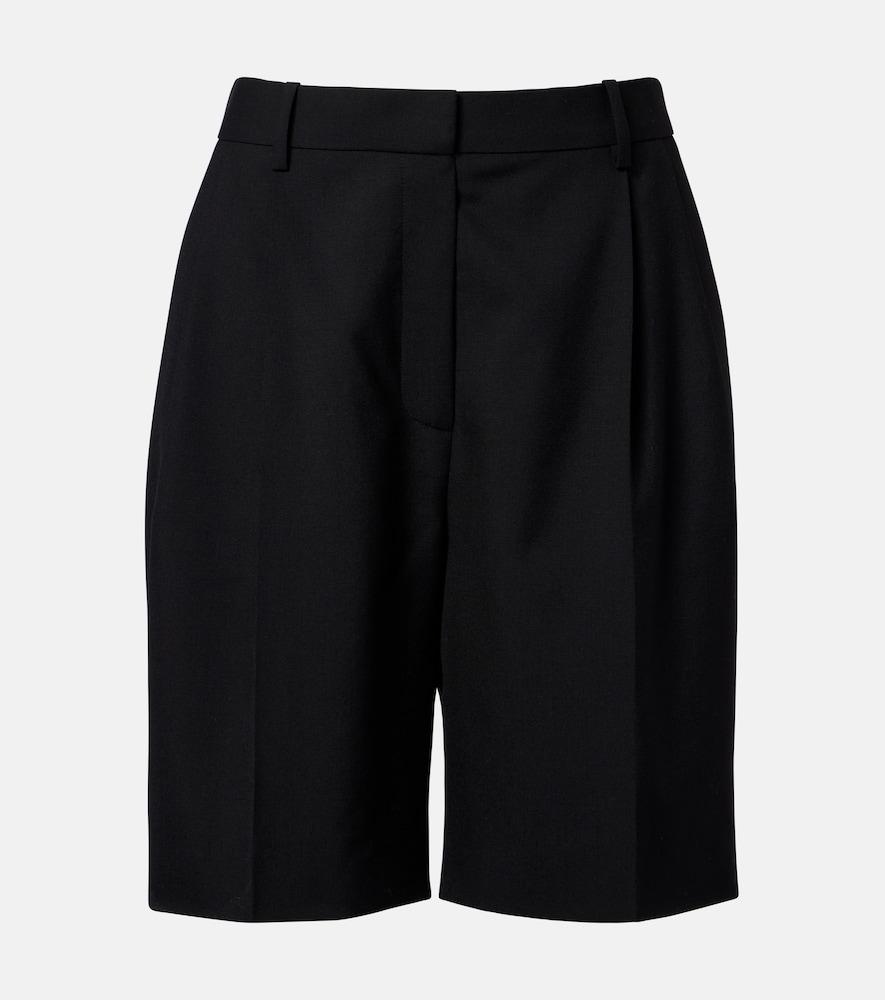 khaite auggie virgin wool bermuda shorts