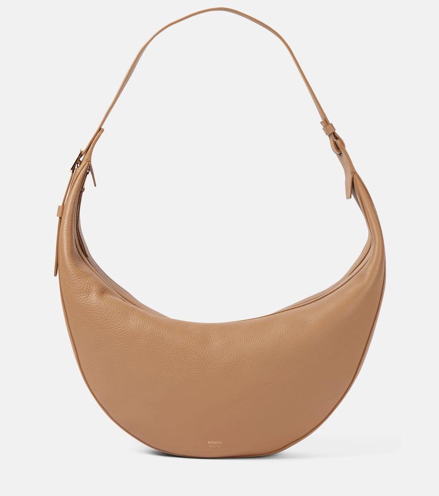 khaite augustina leather shoulder bag