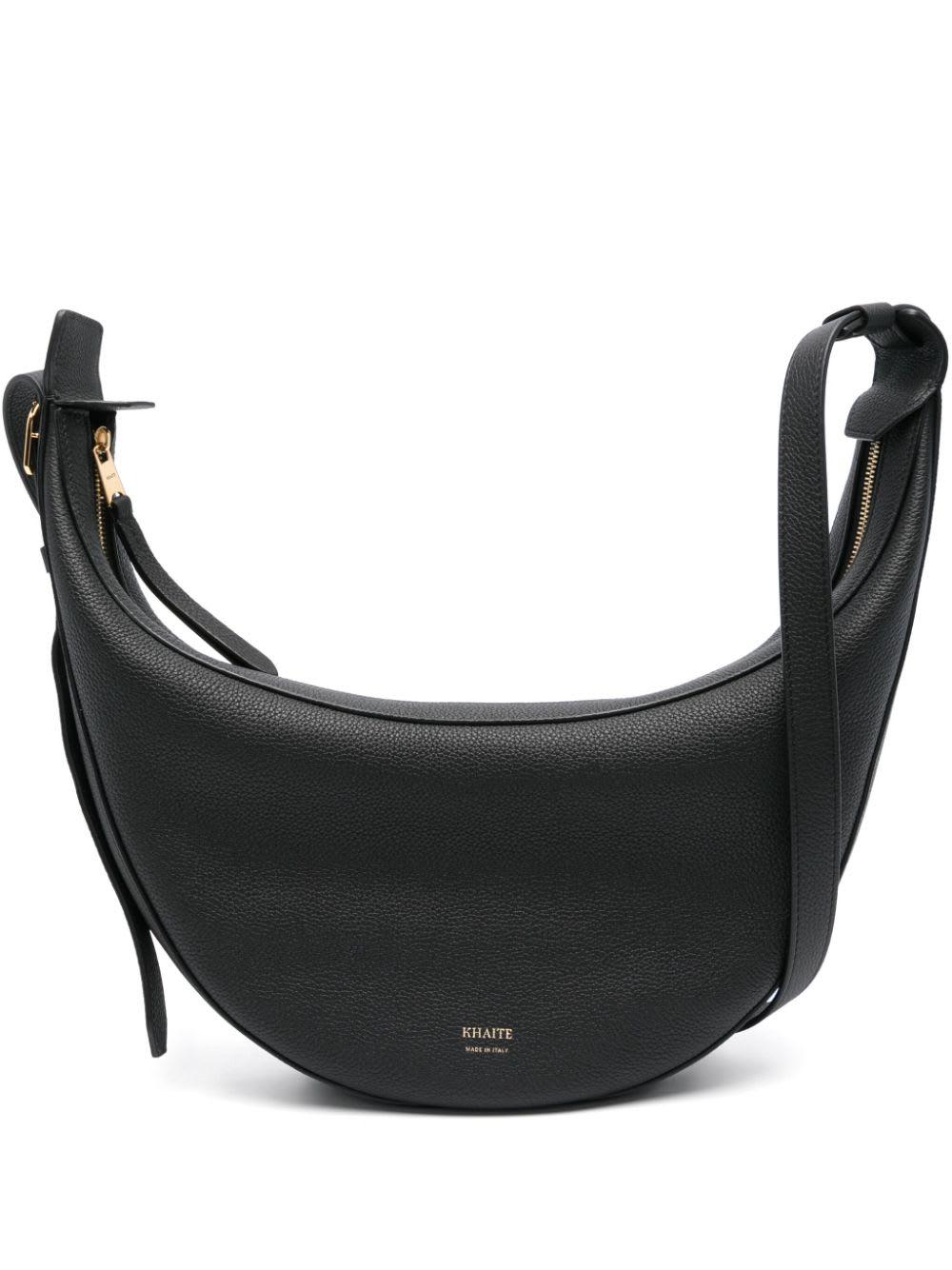 khaite augustina small leather crossbody bag