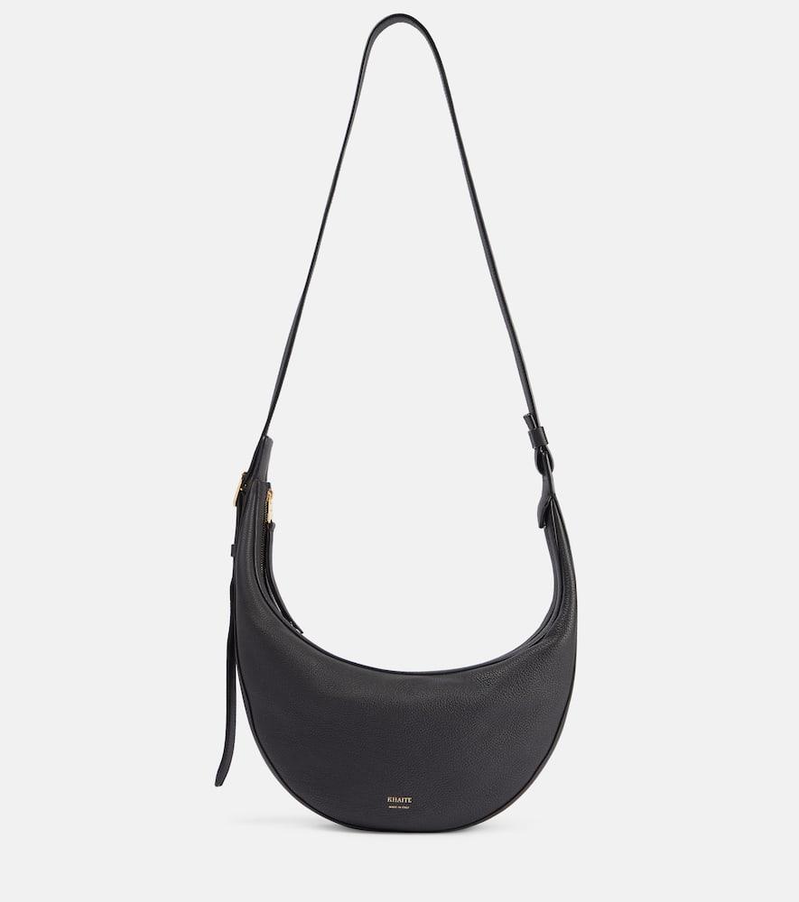 khaite augustina small leather crossbody bag
