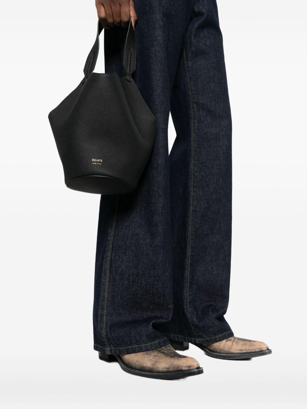 khaite bags black outer: grained calf leather - women