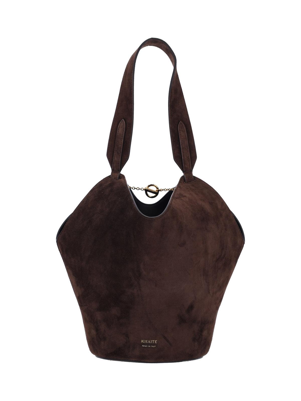 khaite bags brown calfskin - women