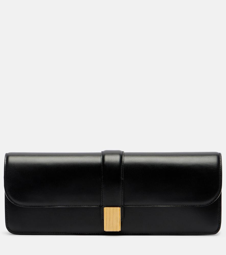 khaite blake leather clutch