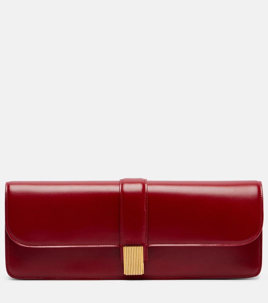 khaite blake leather clutch