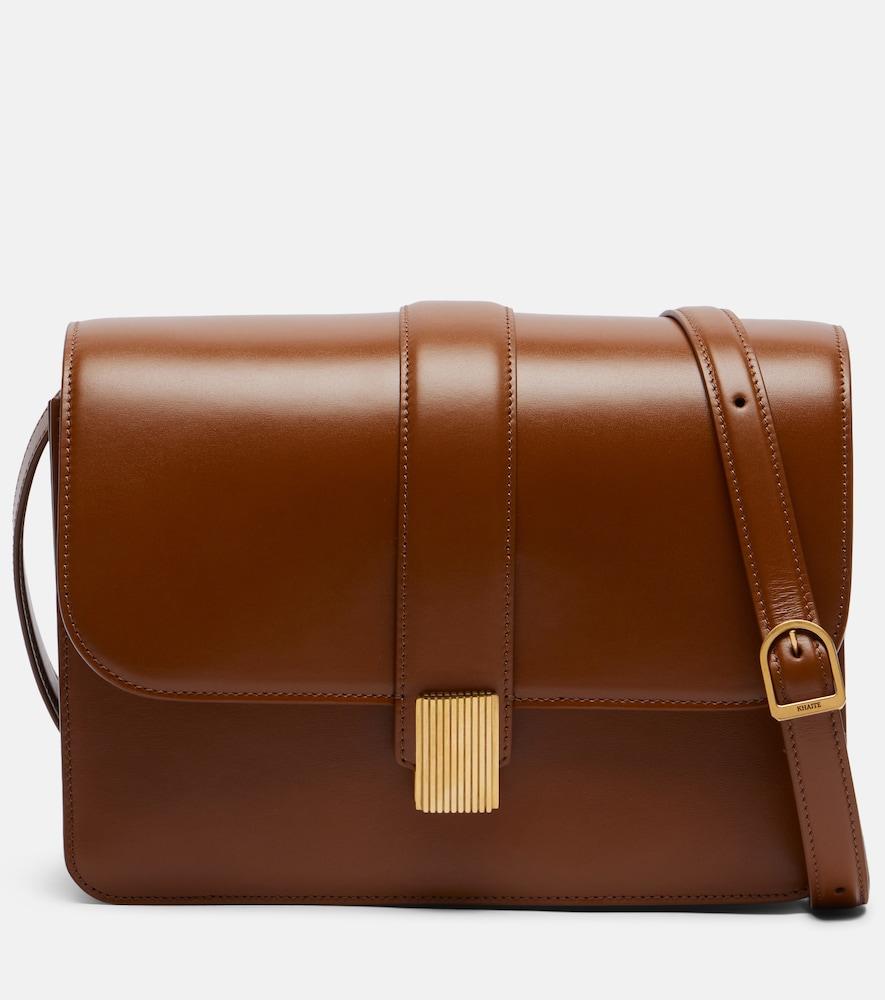 khaite blake leather crossbody bag