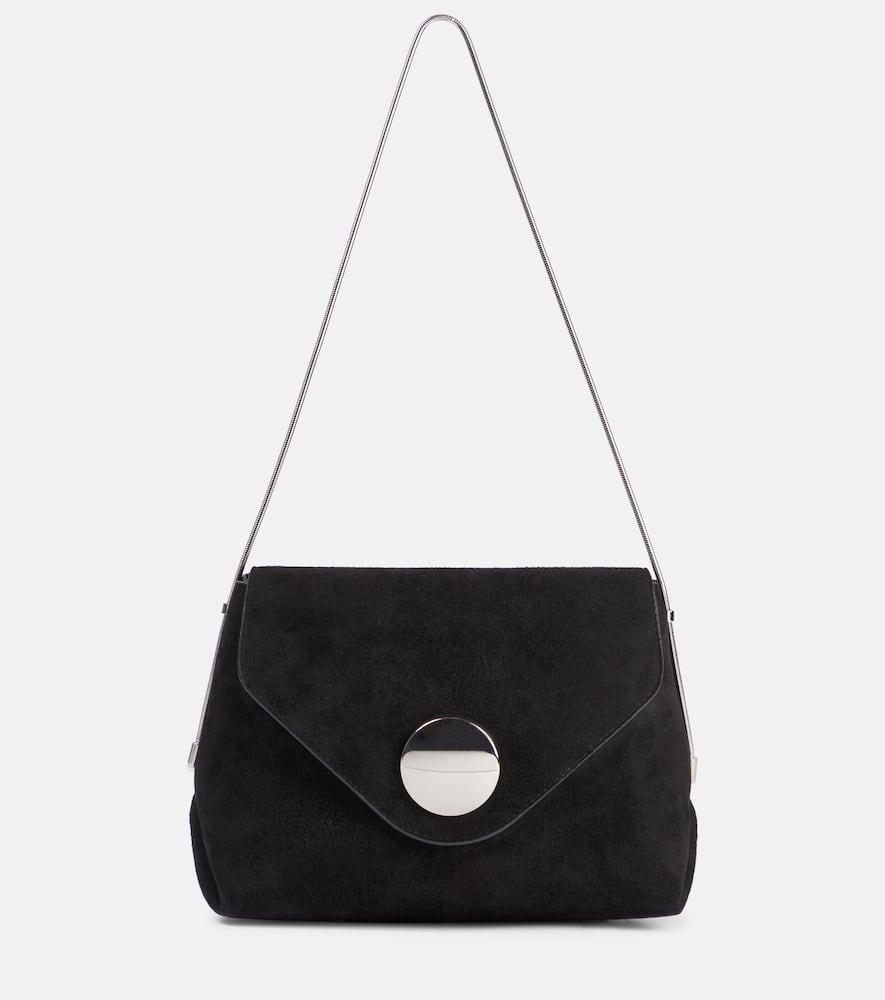 khaite bobbi suede shoulder bag