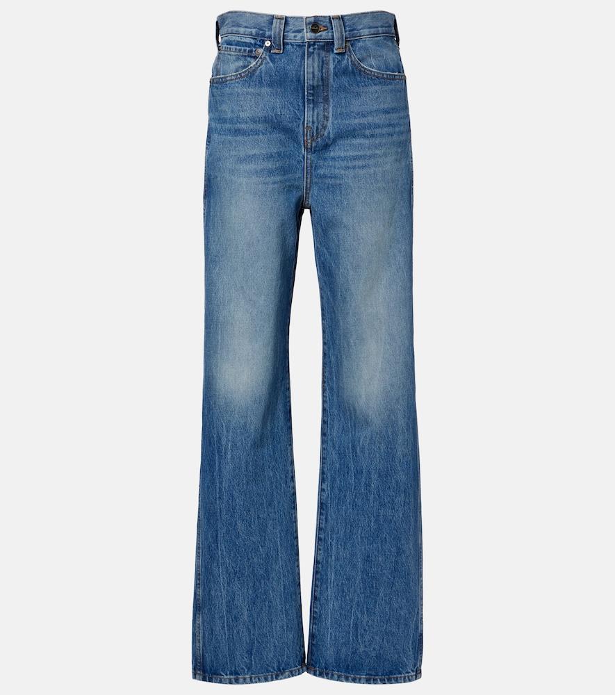 khaite bonnie straight jeans