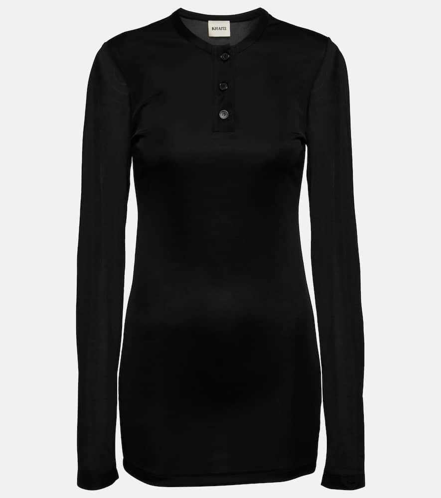 khaite byron jersey top