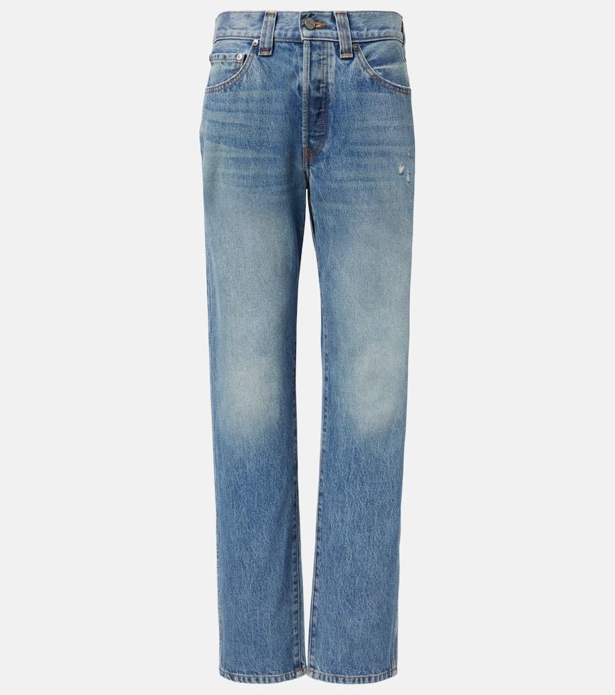 khaite callum straight jeans