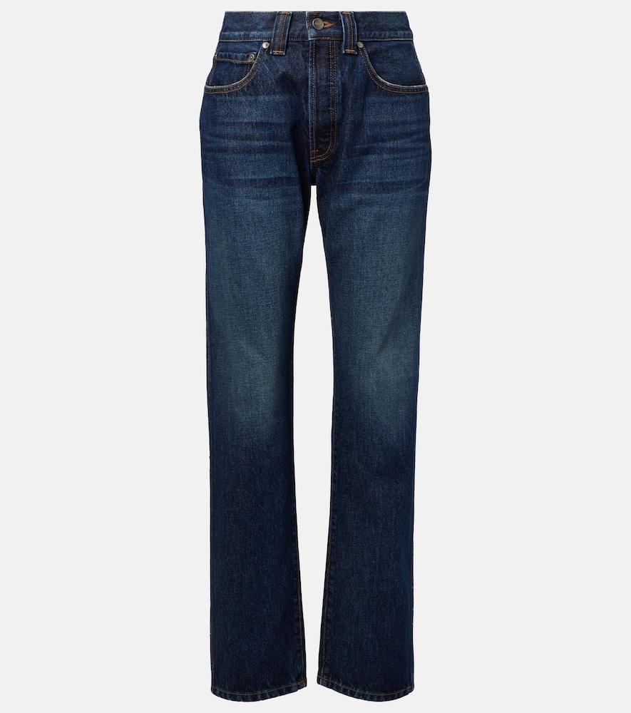 khaite callum straight jeans