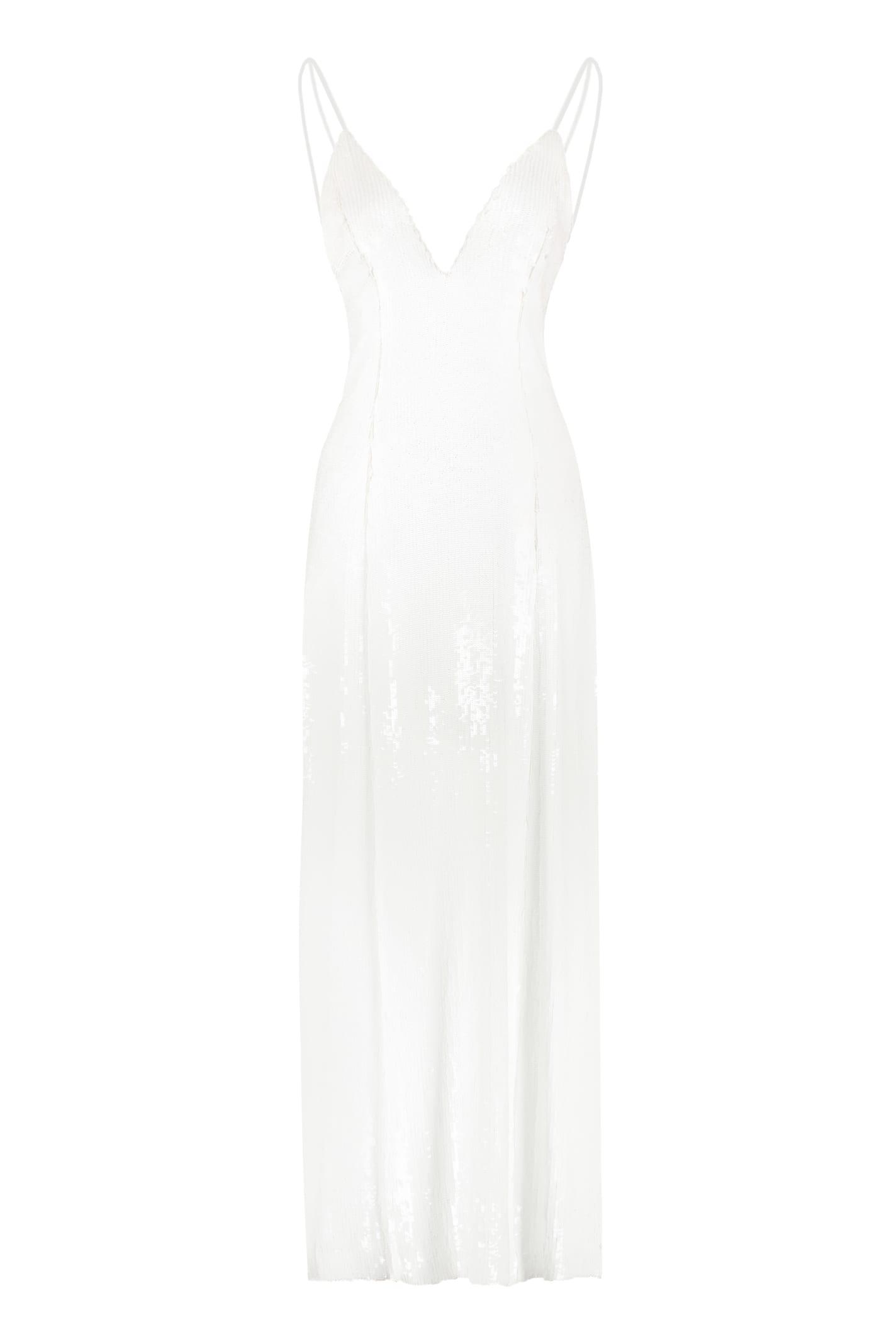 khaite carina sequin dress