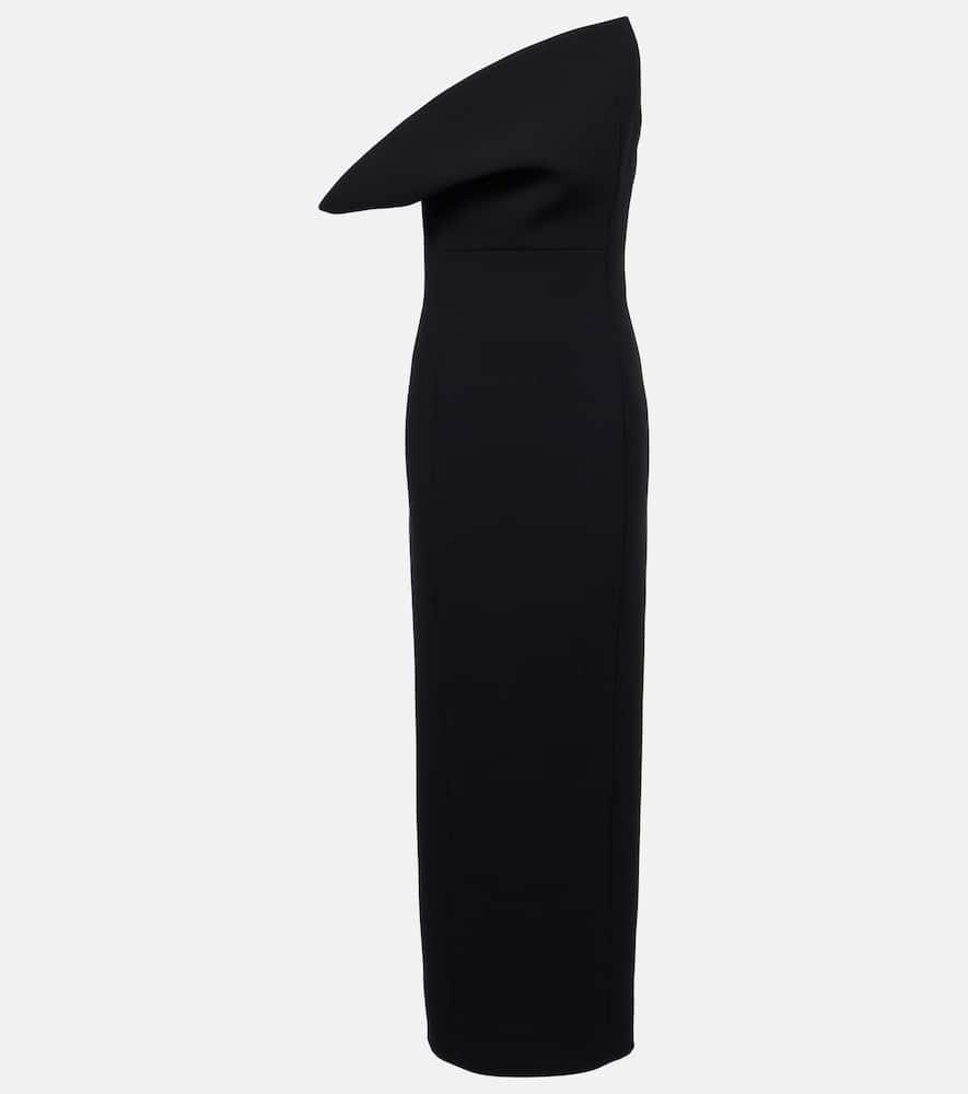 khaite catto crêpe maxi dress