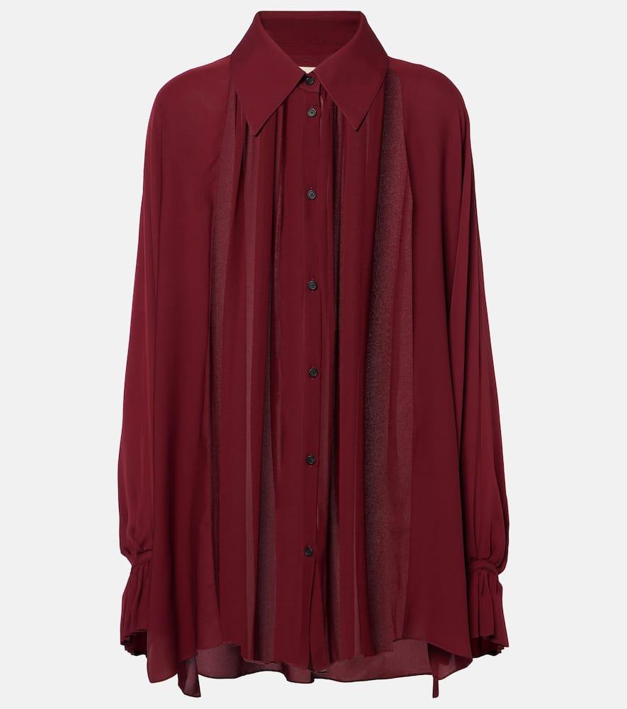 khaite ceelo sheer silk blouse