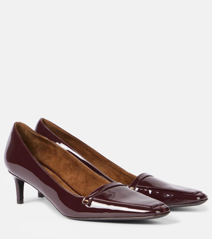 khaite celia 50 patent leather pumps