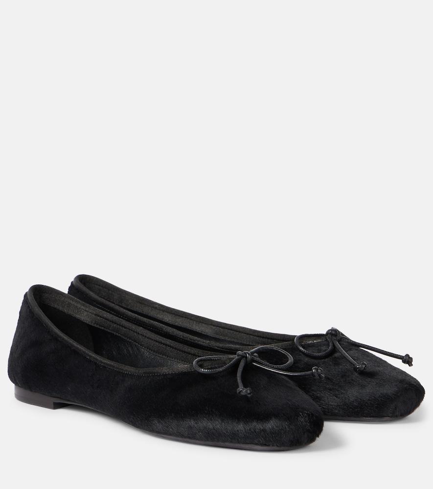 khaite charlotte calf hair ballet flats