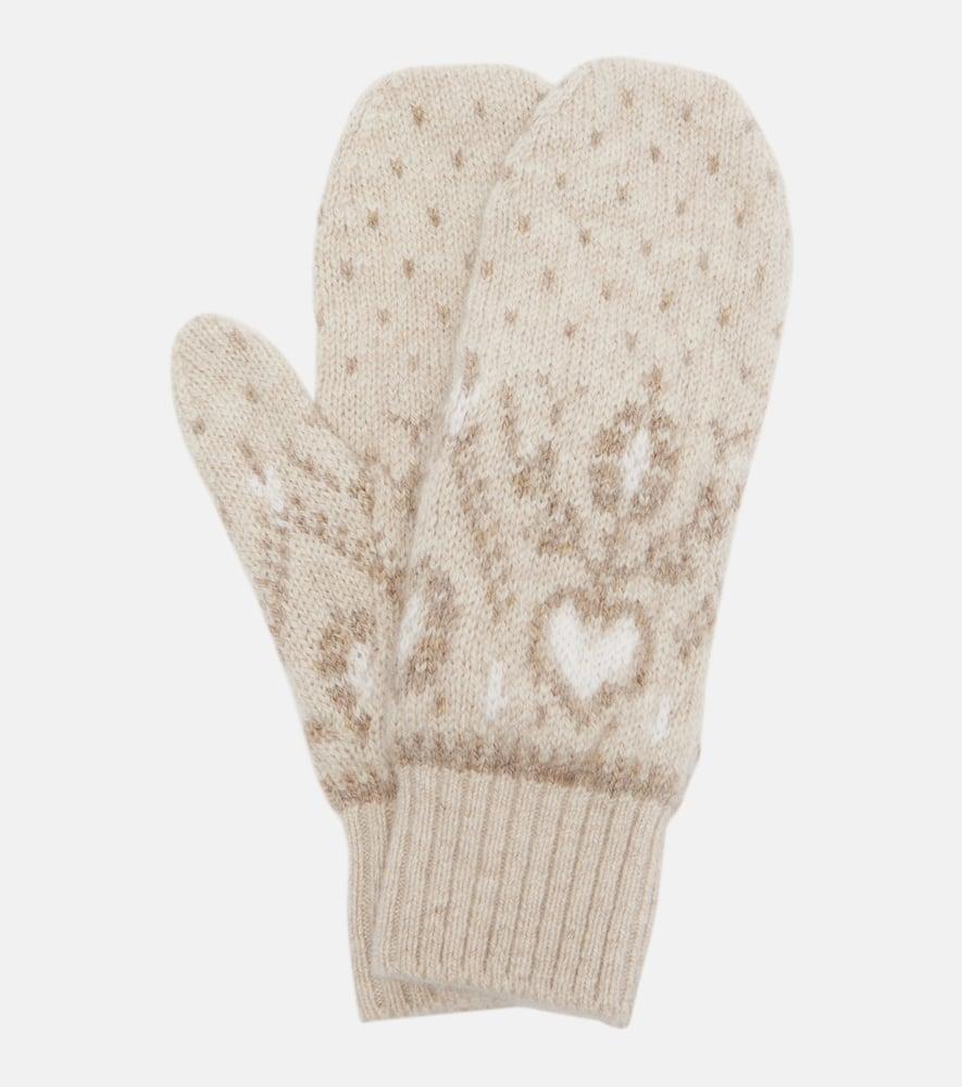 khaite christel cashmere mittens