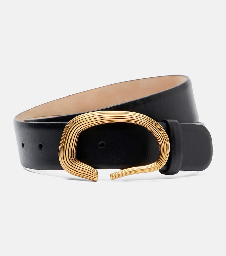 khaite churro leather belt