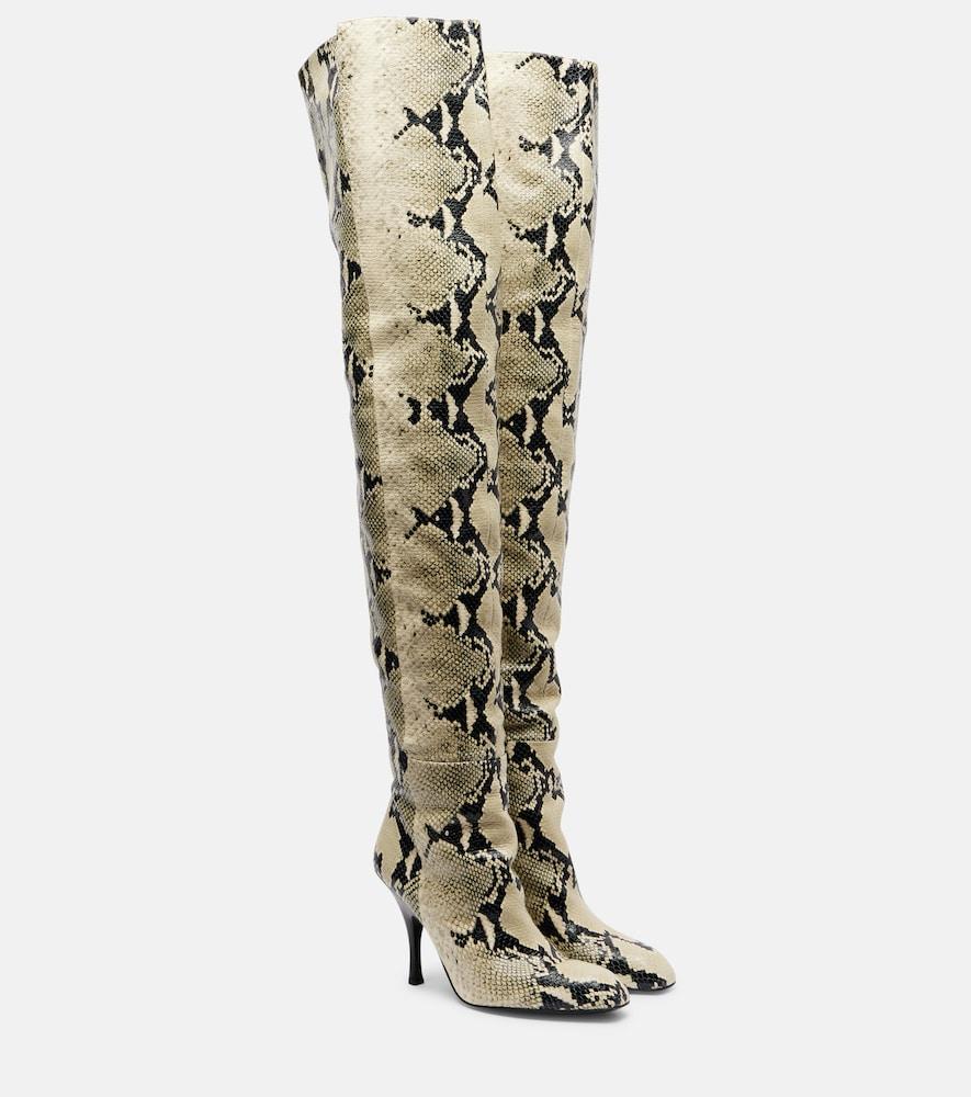 khaite colt 100 leather over