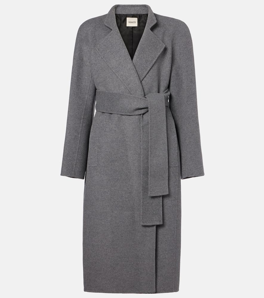 khaite deena wool wrap coat
