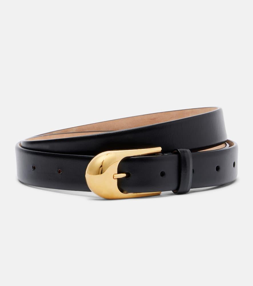 khaite dome leather belt