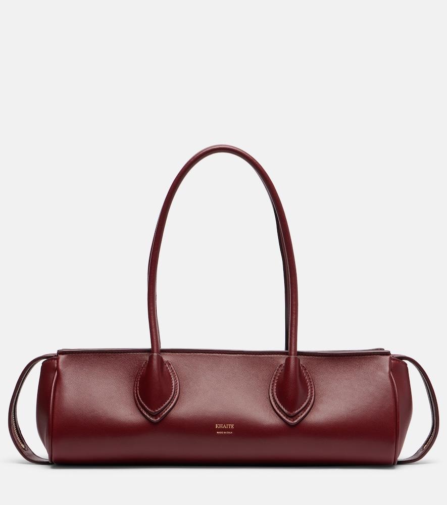 khaite donna leather shoulder bag