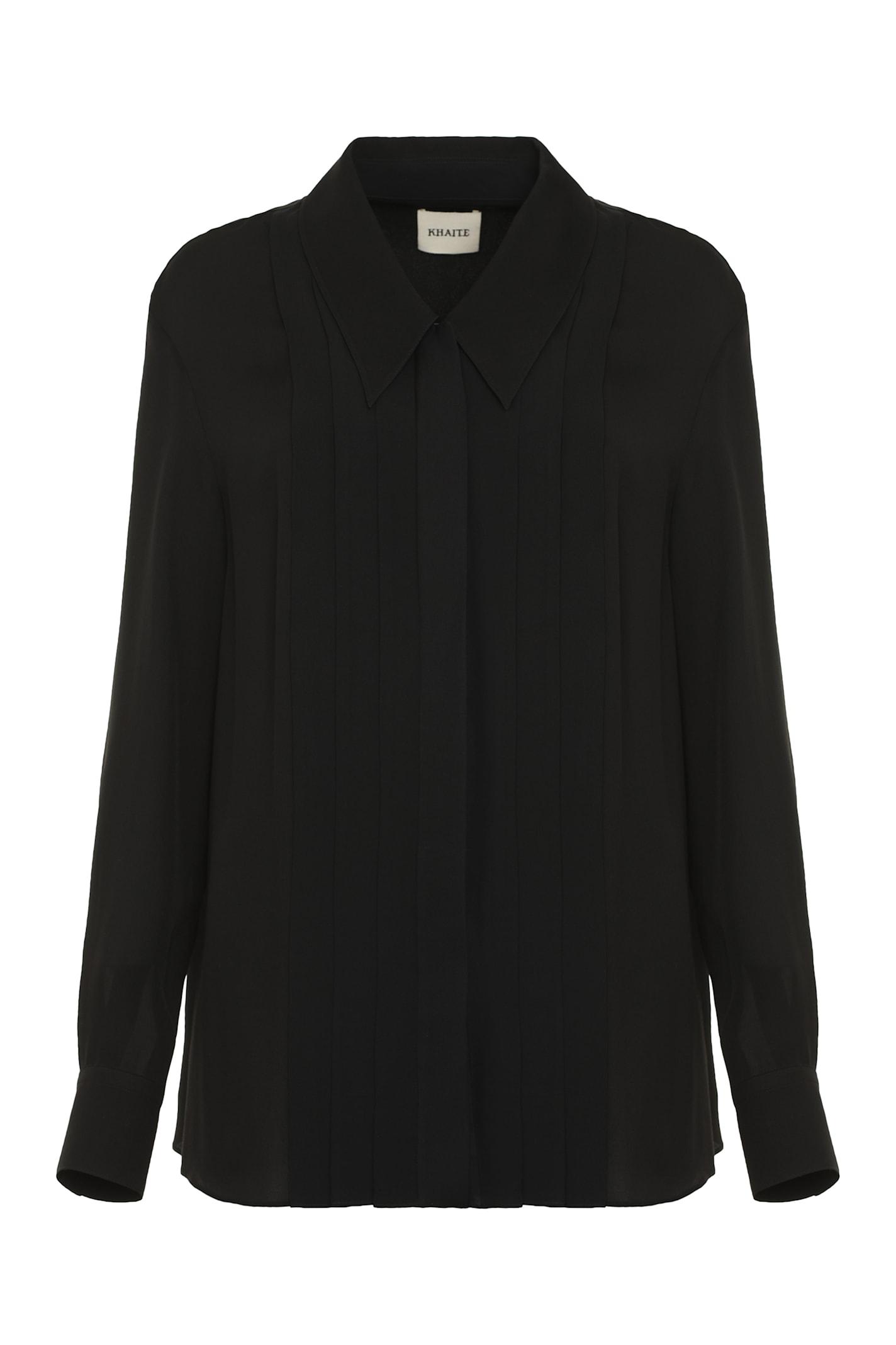 khaite dorian silk shirt