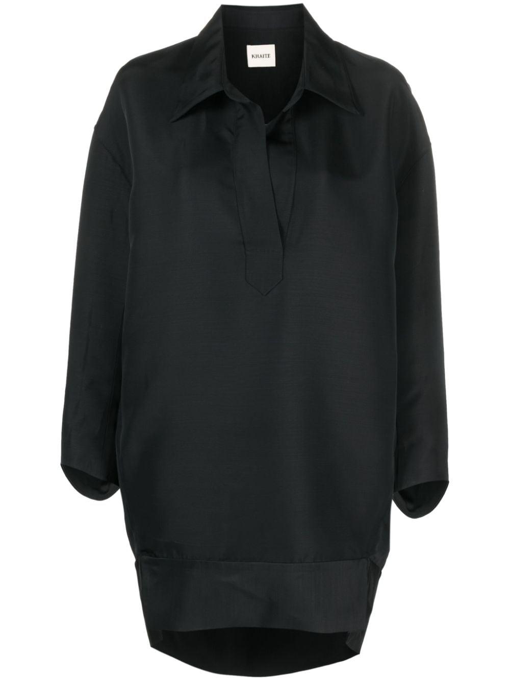 khaite dresses black viscose - women