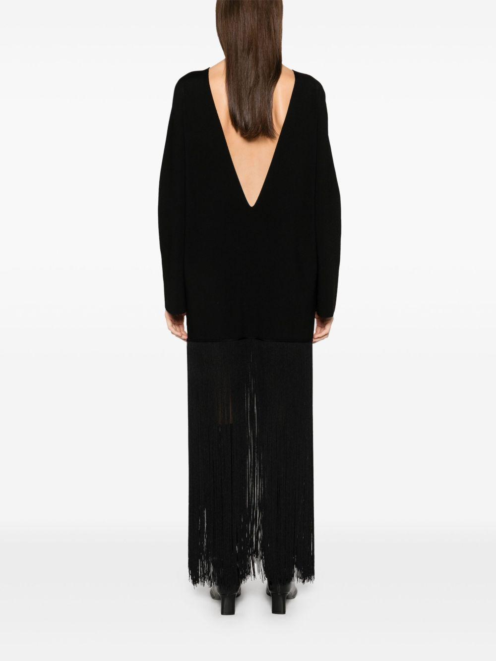 khaite dresses black viscose - women