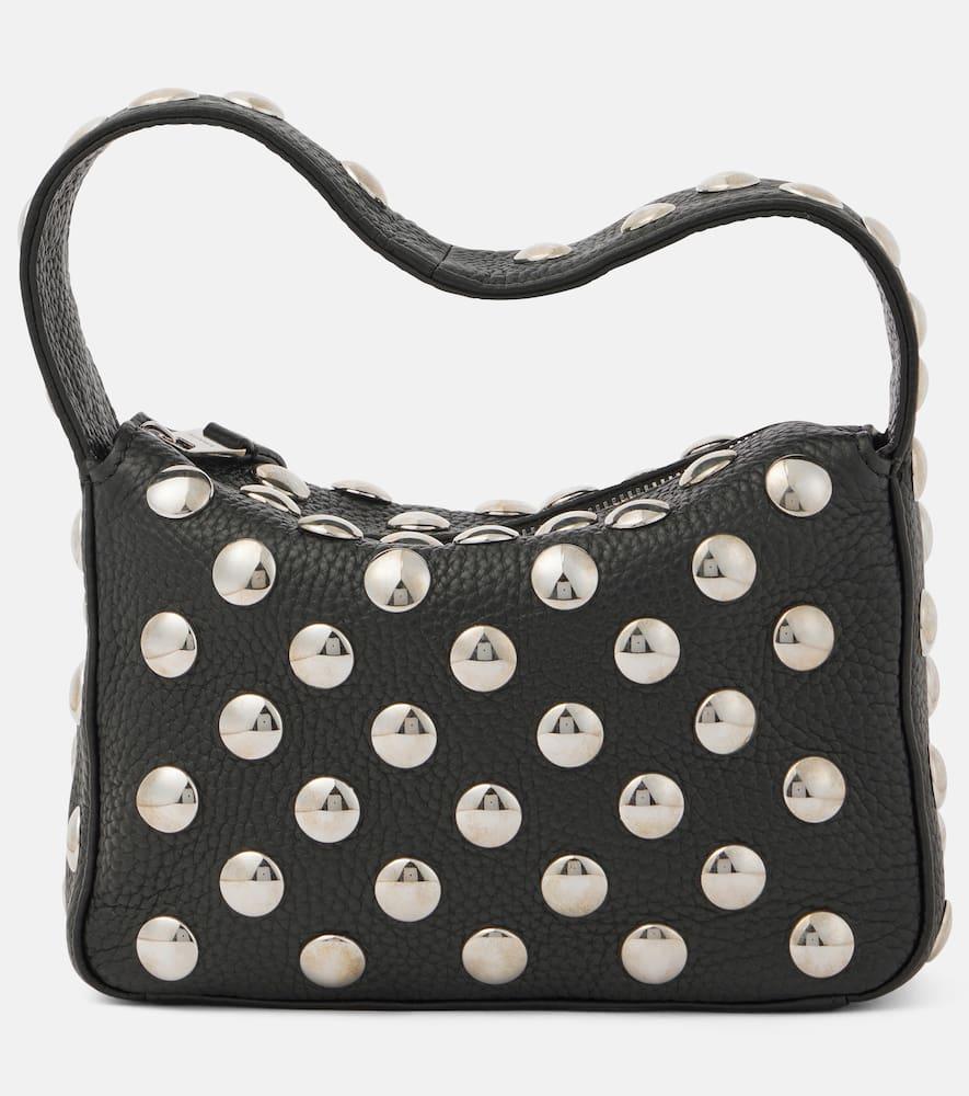 khaite elena small studded leather shoulder bag