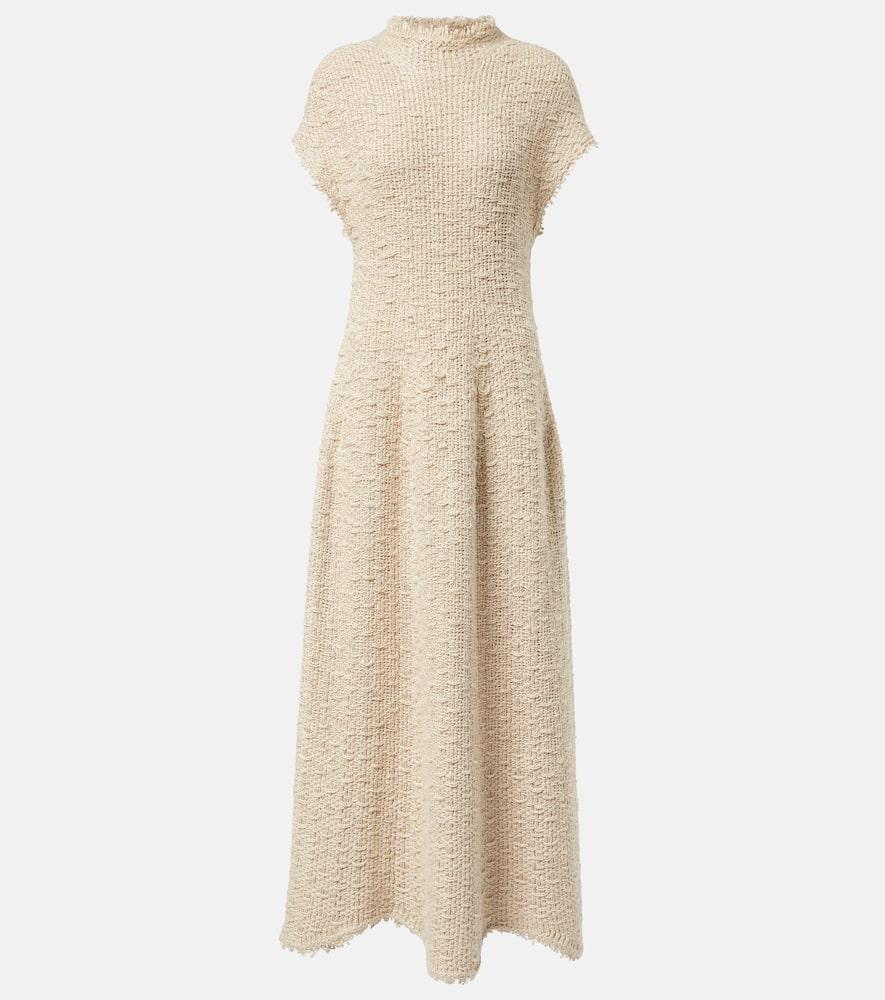 khaite ema hemp and silk maxi dress