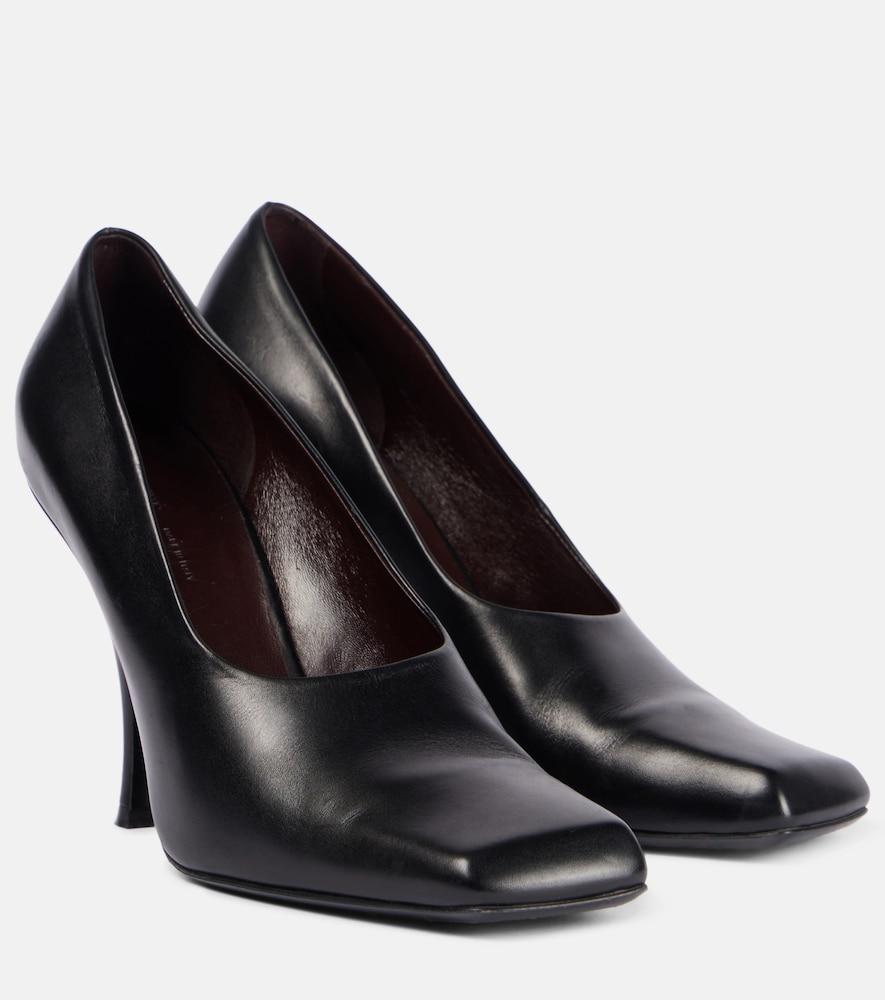 khaite eva leather pumps