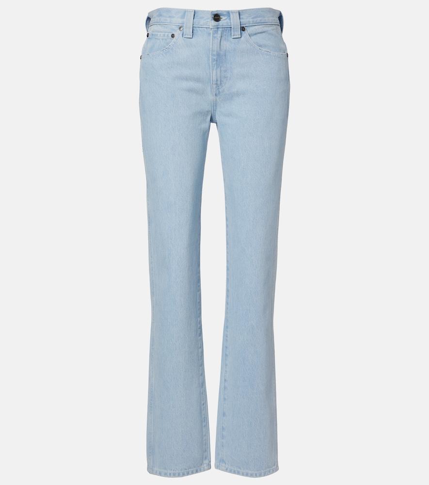 khaite farley straight jeans