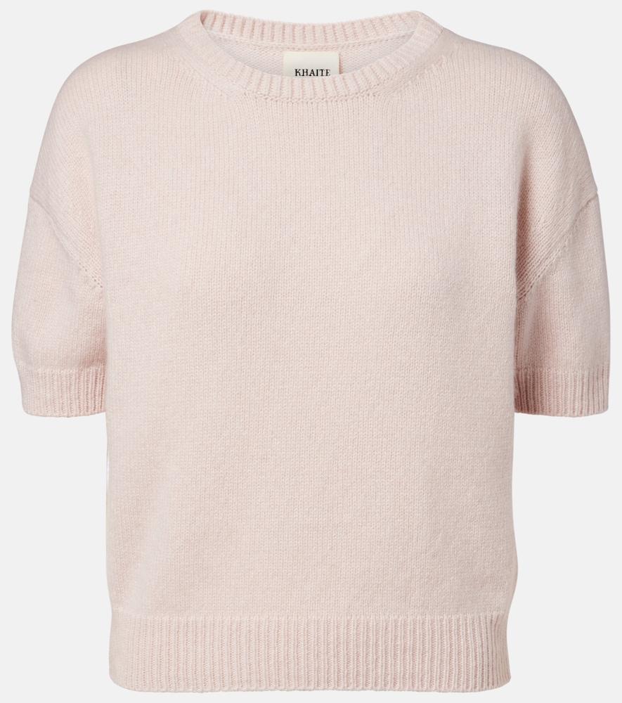 khaite golden cashmere sweater