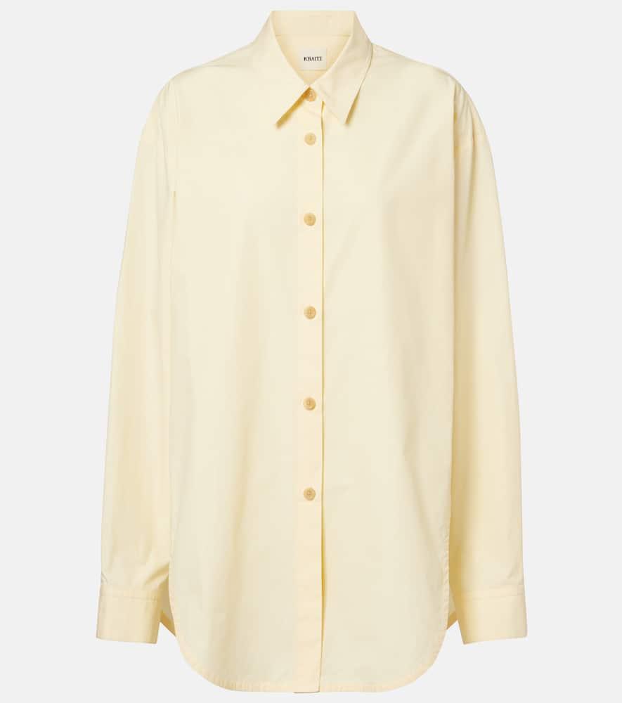 khaite goya cotton poplin shirt