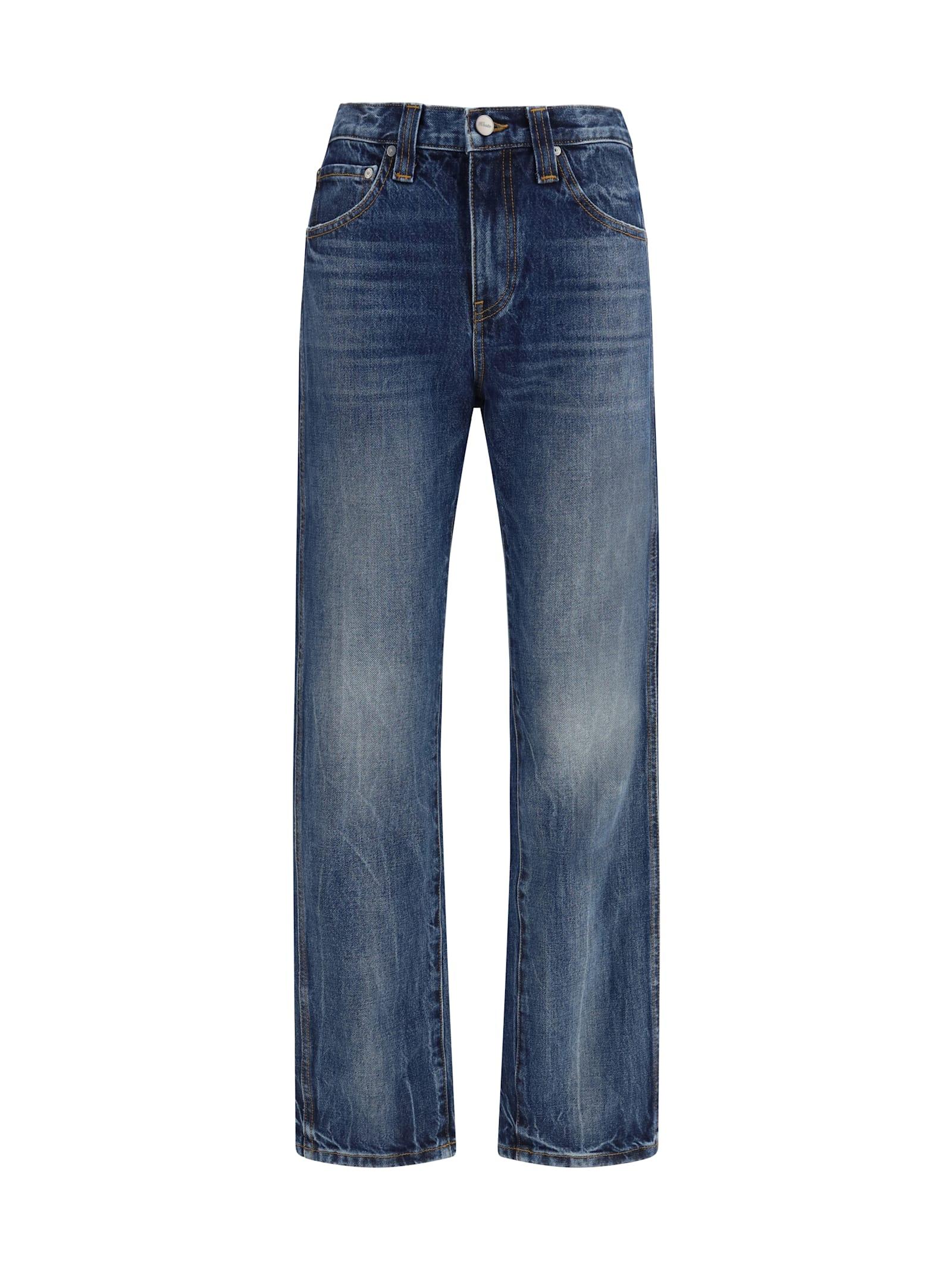 khaite high-rise farley jeans