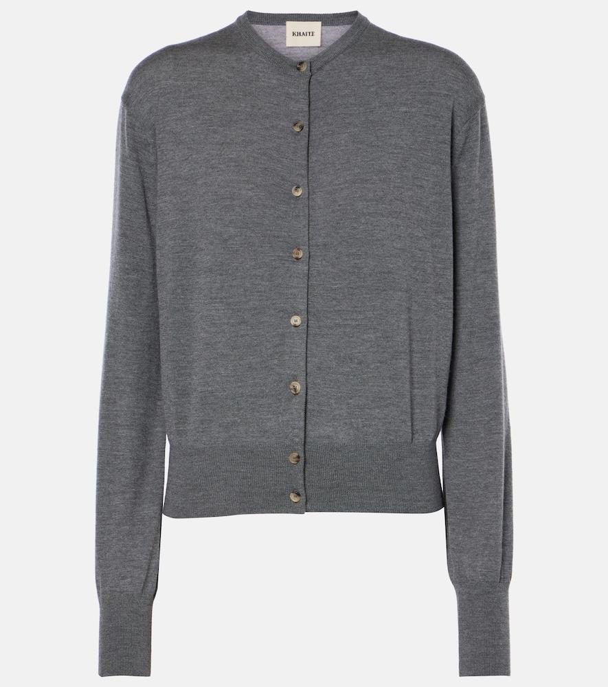 khaite jackie wool cardigan