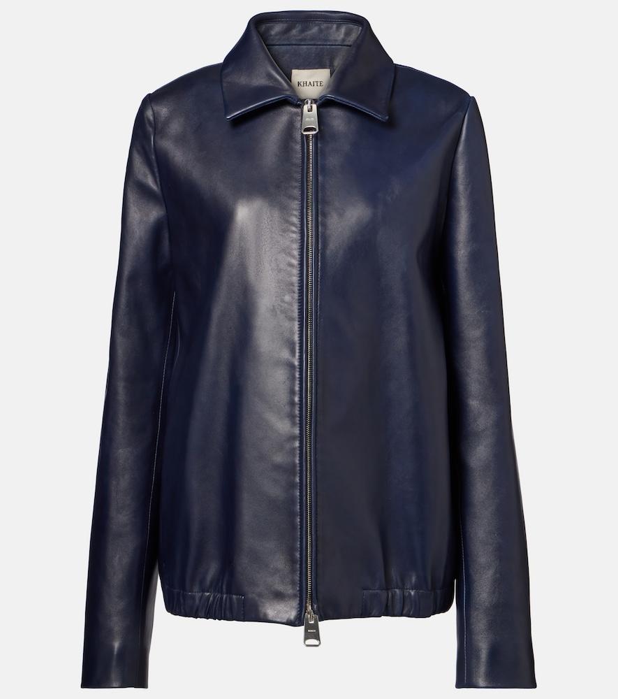 khaite jackson leather jacket
