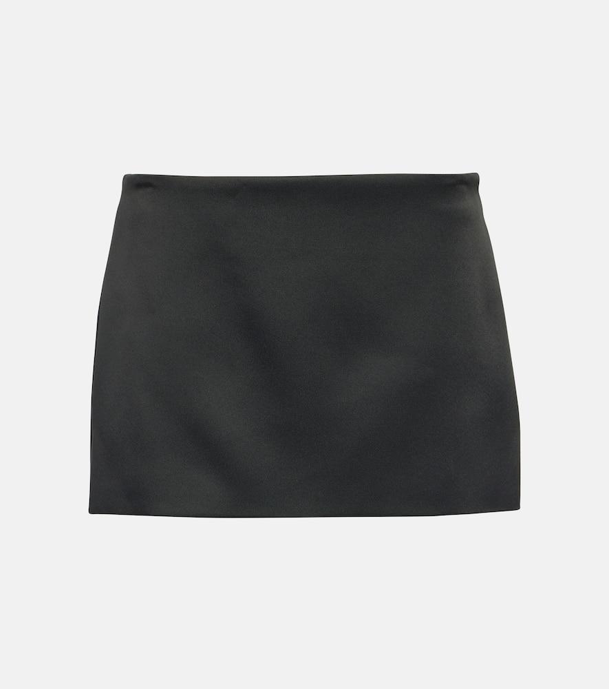 khaite jett crêpe miniskirt