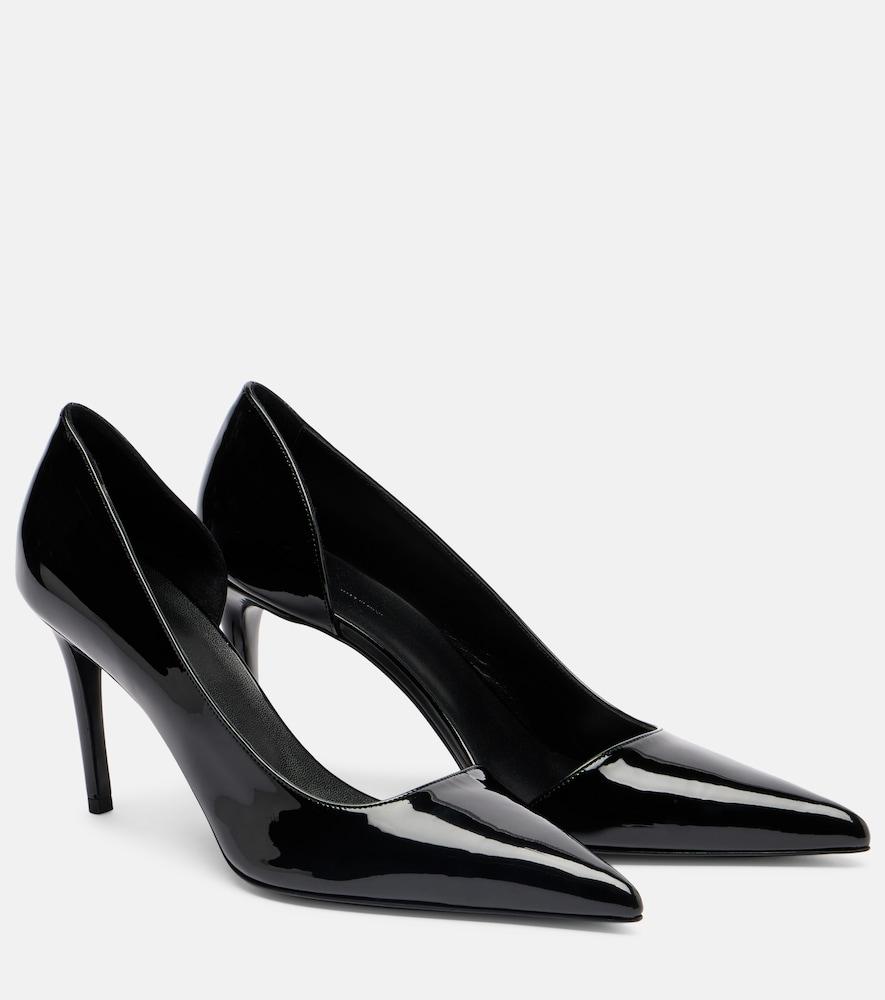 khaite jett d'orsay 85 patent leather pumps