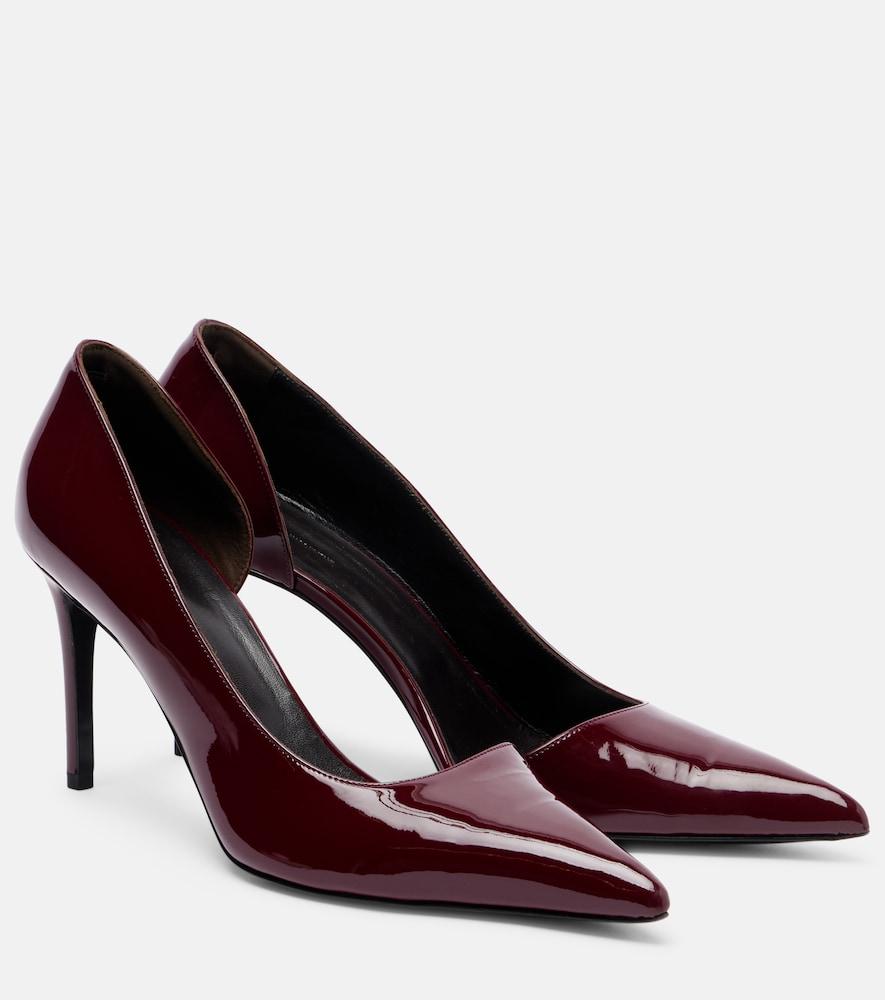 khaite jett d'orsay 85 patent leather pumps