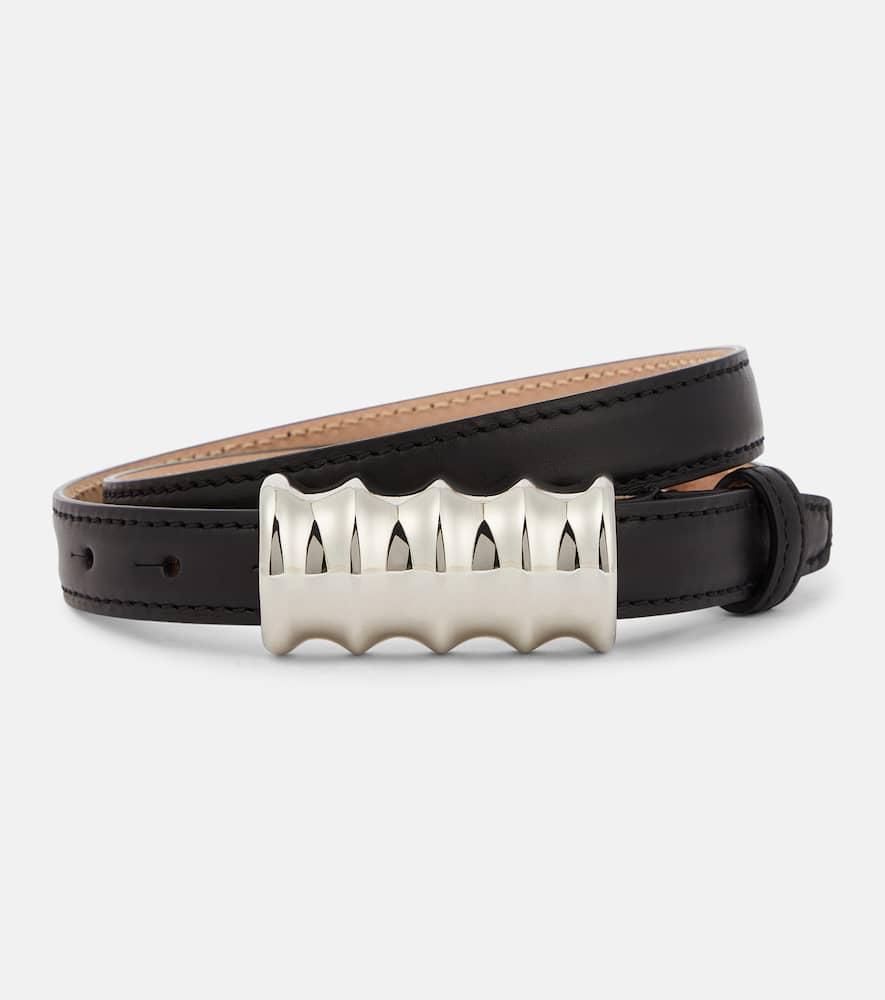 khaite julius small leather belt