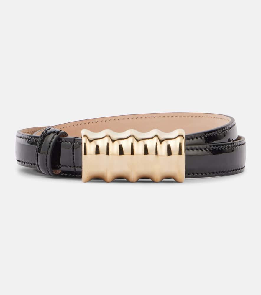 khaite julius small leather belt