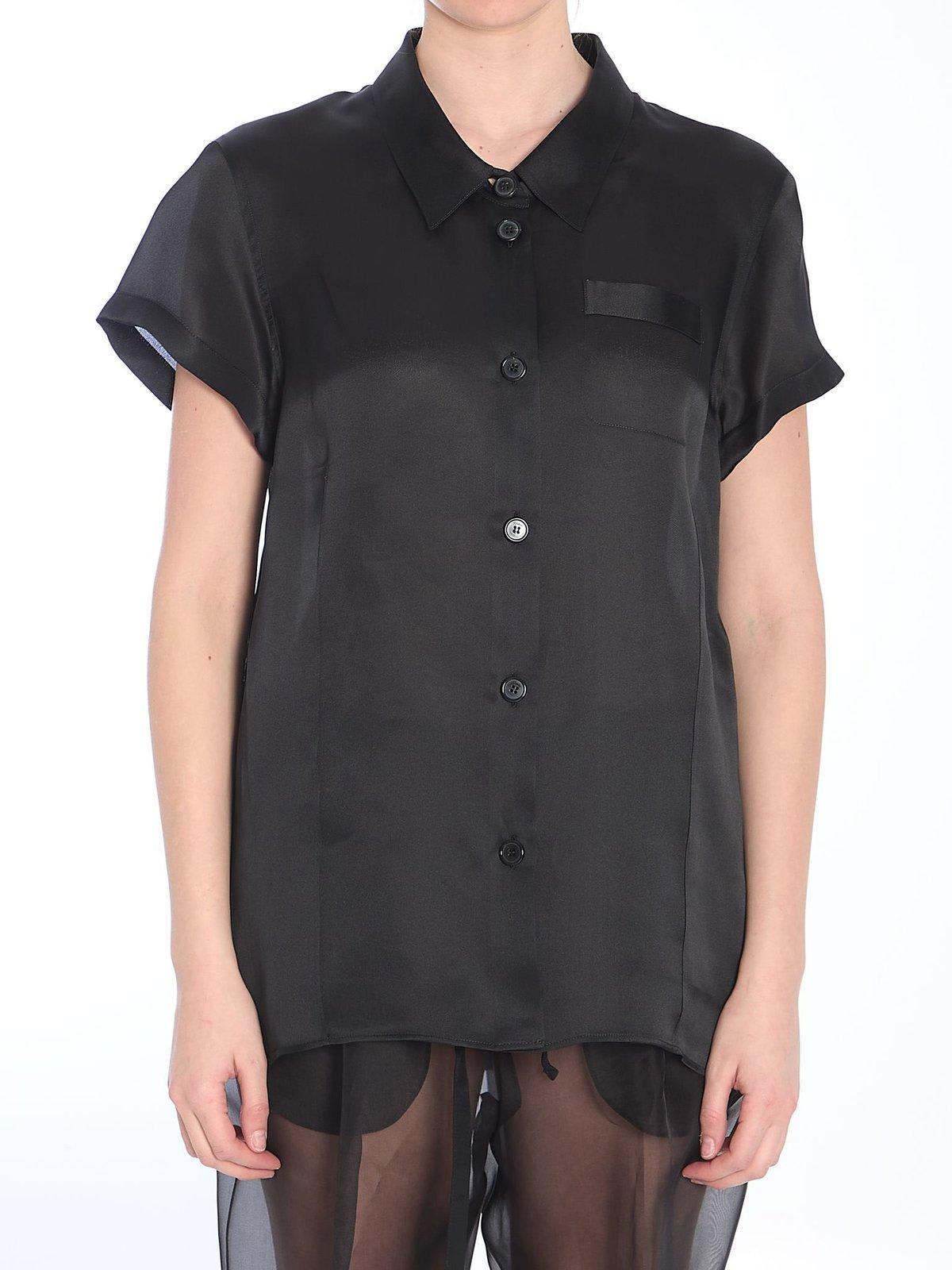 khaite keefe button-up blouse