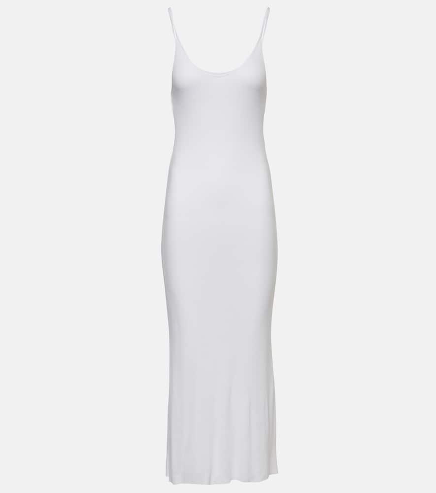 khaite leesel jersey slip dress