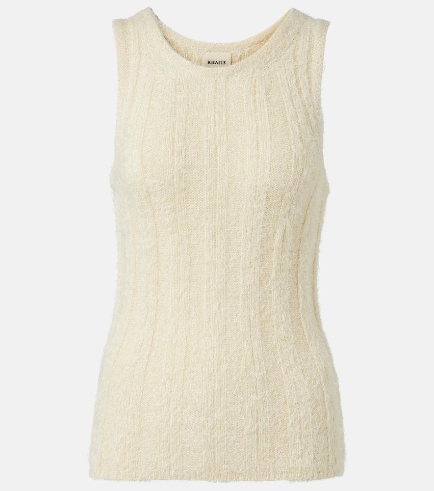 khaite lena silk and cashmere tank top