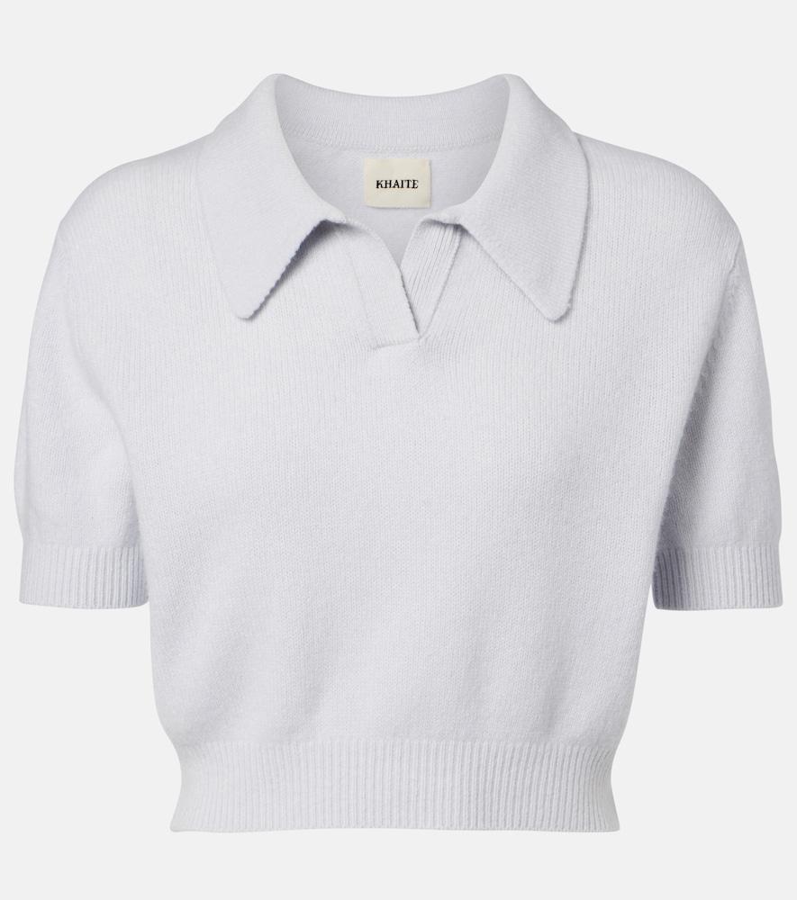 khaite leni wool and cashmere top