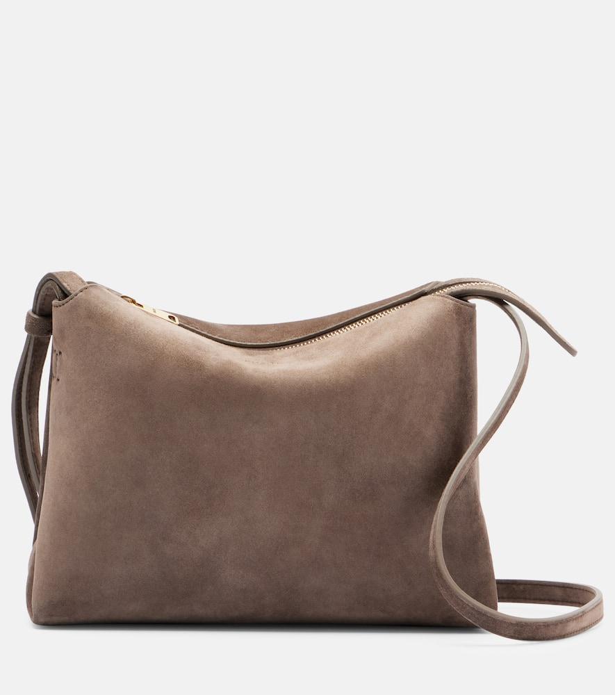 khaite lina suede crossbody bag