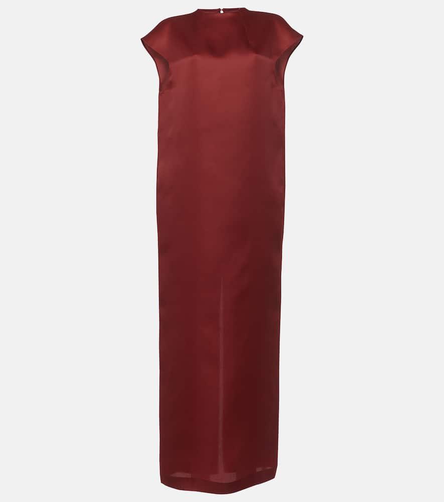 khaite lohan silk maxi dress