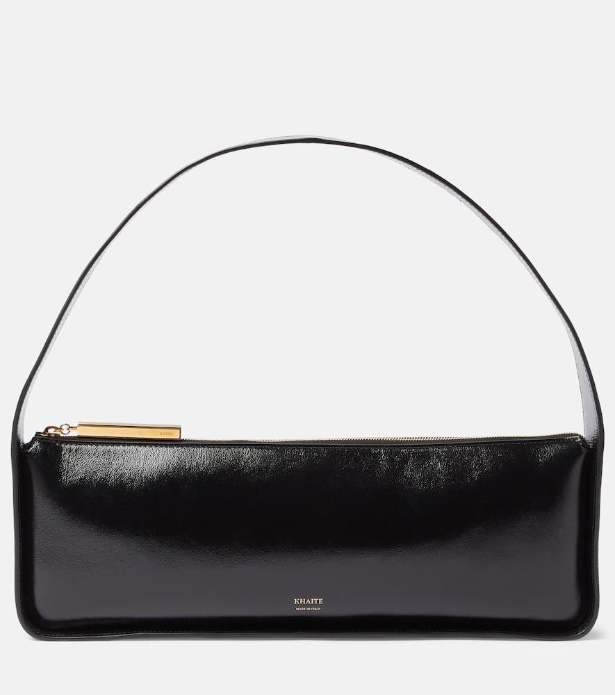 khaite lori leather shoulder bag