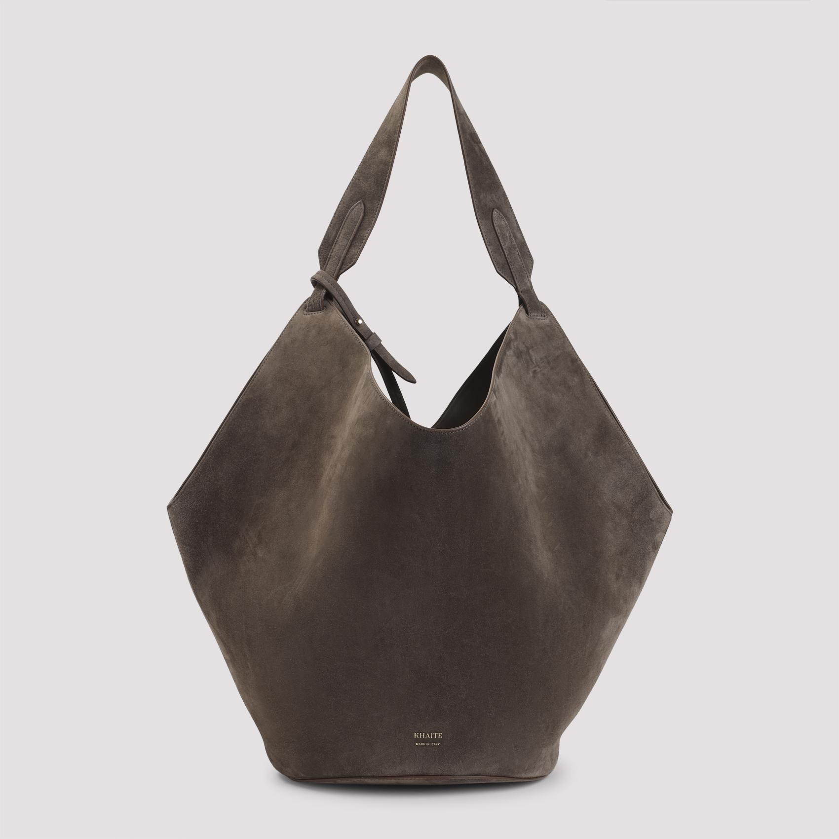 khaite lotus medium tote bag nude & neutrals calf skin - women